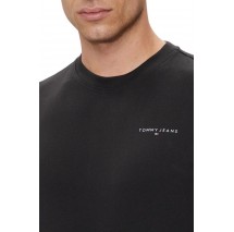 TOMMY JEANS SLIM LINEAR CHST ΜΠΛΟΥΖΑ ΑΝΔΡΙΚΗ BLACK