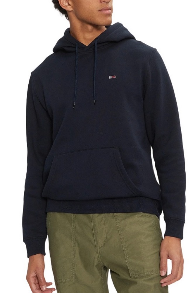 TOMMY JEANS REG S FLAG HOODIE ΜΠΛΟΥΖΑ ΦΟΥΤΕΡ ΑΝΔΡΙΚΗ DARK NAVY