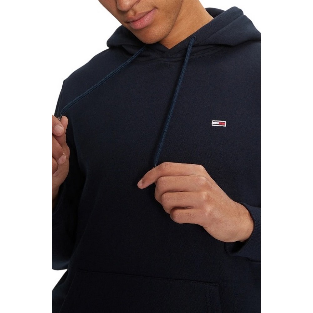 TOMMY JEANS REG S FLAG HOODIE ΜΠΛΟΥΖΑ ΦΟΥΤΕΡ ΑΝΔΡΙΚΗ DARK NAVY