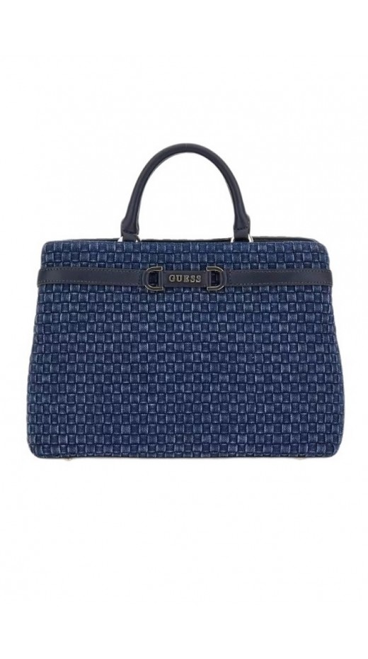 GUESS MAJKA GIRLFRIEND SATCHEL ΤΣΑΝΤΑ ΓΥΝΑΙΚΕΙΑ DENIM