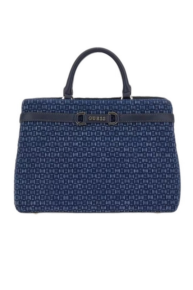 GUESS MAJKA GIRLFRIEND SATCHEL ΤΣΑΝΤΑ ΓΥΝΑΙΚΕΙΑ DENIM