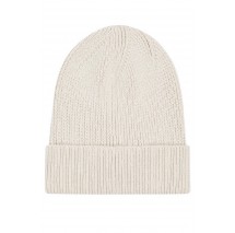 TOMMY JEANS ELONGATED FLAG BEANIE ΣΚΟΥΦΟΣ ΓΥΝΑΙΚΕΙΟΣ ECRU