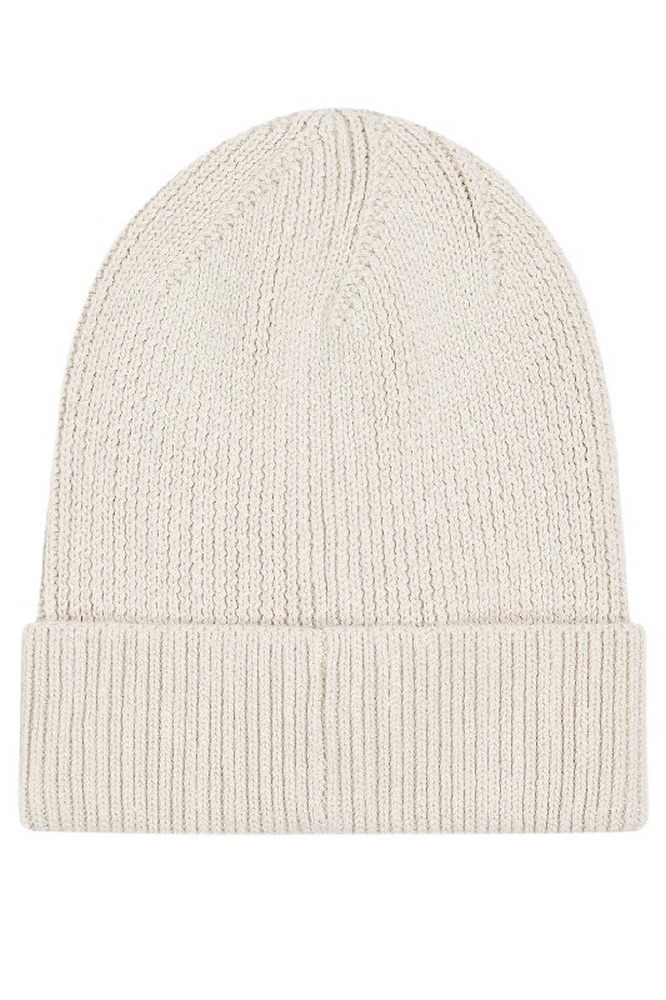 TOMMY JEANS ELONGATED FLAG BEANIE ΣΚΟΥΦΟΣ ΓΥΝΑΙΚΕΙΟΣ ECRU