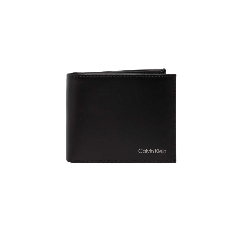 CALVIN KLEIN SMOOTH BIFOLD 5CC W/COIN ΠΟΡΤΟΦΟΛΙ ΑΝΔΡΙΚΟ BLACK