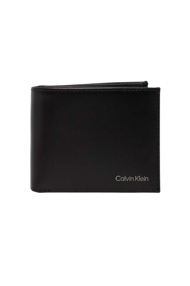 CALVIN KLEIN SMOOTH BIFOLD 5CC W/COIN ΠΟΡΤΟΦΟΛΙ ΑΝΔΡΙΚΟ BLACK