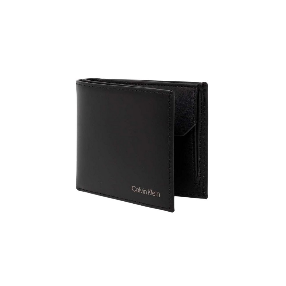 CALVIN KLEIN SMOOTH BIFOLD 5CC W/COIN ΠΟΡΤΟΦΟΛΙ ΑΝΔΡΙΚΟ BLACK