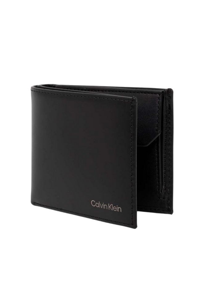 CALVIN KLEIN SMOOTH BIFOLD 5CC W/COIN ΠΟΡΤΟΦΟΛΙ ΑΝΔΡΙΚΟ BLACK