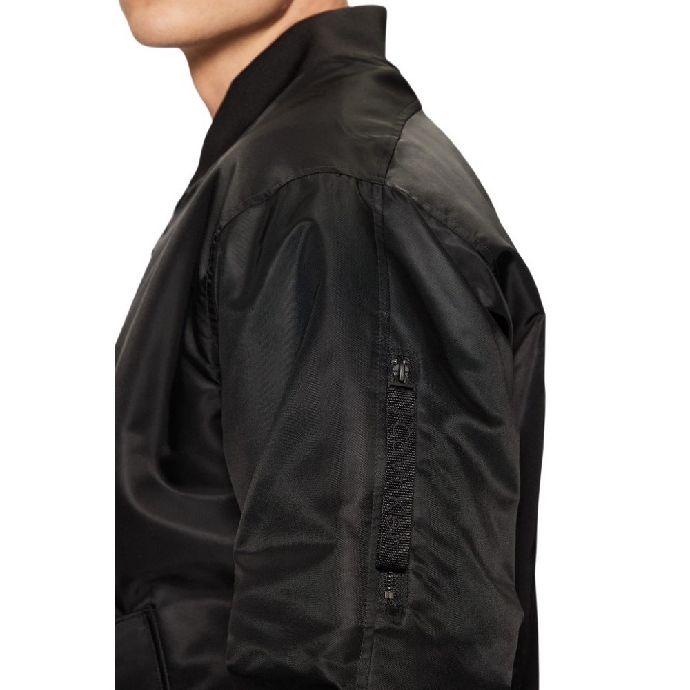 CALVIN KLEIN JEANS LS NYLON PADDED HERO BOMBER ΜΠΟΥΦΑΝ ΑΝΔΡΙΚΟ BLACK