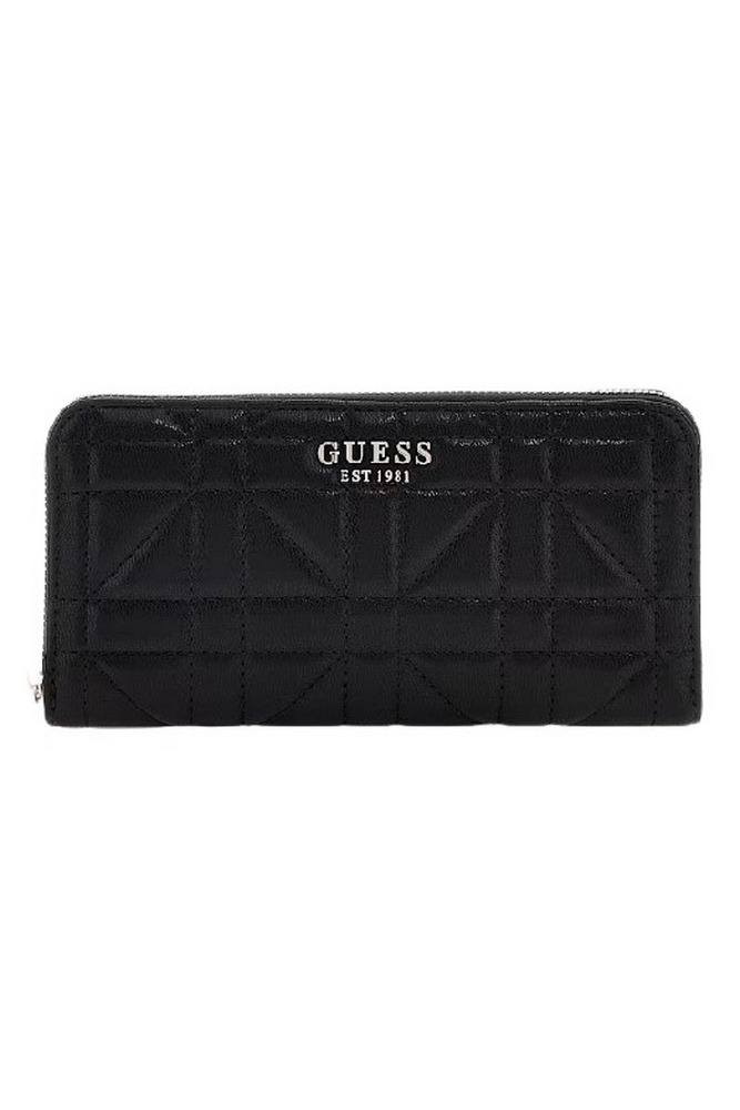 GUESS ASSIA SLG LARGE ZIP AROUND ΠΟΡΤΟΦΟΛΙ ΓΥΝΑΙΚΕΙΟ BLACK