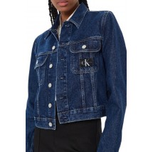 CALVIN KLEIN JEANS CROPPED 90\'S DENIM JACKET ΜΠΟΥΦΑΝ ΓΥΝΑΙΚΕΙΟ BLUΕ DENIM