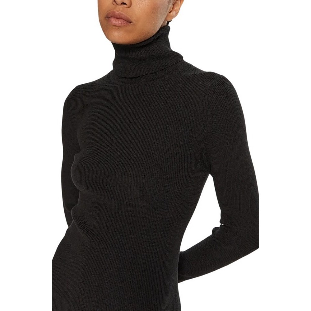 CALVIN KLEIN JEANS WOVEN LABEL TIGHT SWEATER DRESS ΦΟΡΕΜΑ ΓΥΝΑΙΚΕΙΟ BLACK