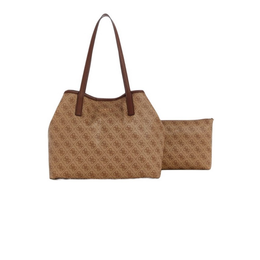 GUESS VIKKY II 2 IN 1 TOTE ΤΣΑΝΤΑ ΓΥΝΑΙΚΕΙΑ LATTE