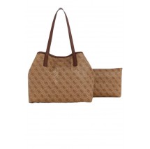 GUESS VIKKY II 2 IN 1 TOTE ΤΣΑΝΤΑ ΓΥΝΑΙΚΕΙΑ LATTE