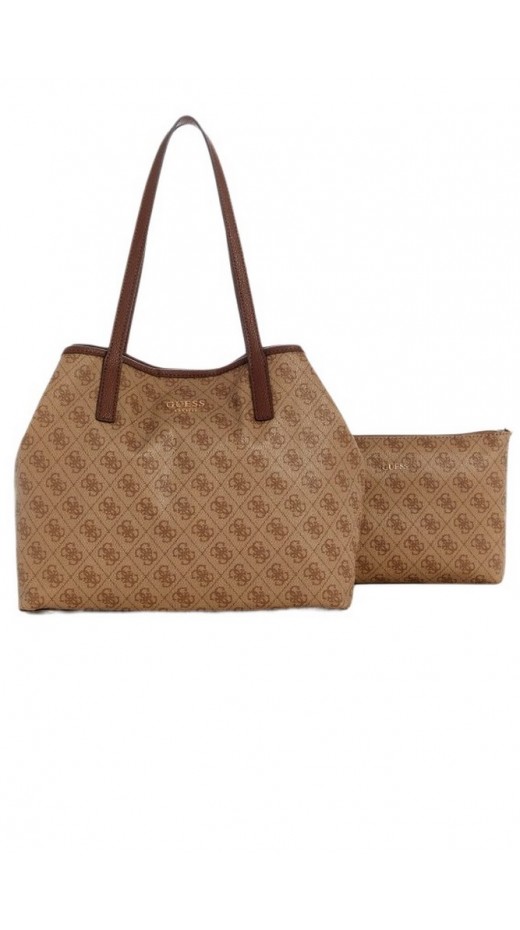 GUESS VIKKY II 2 IN 1 TOTE ΤΣΑΝΤΑ ΓΥΝΑΙΚΕΙΑ LATTE