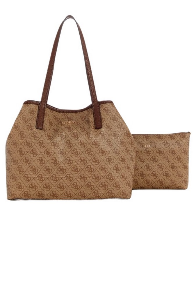 GUESS VIKKY II 2 IN 1 TOTE ΤΣΑΝΤΑ ΓΥΝΑΙΚΕΙΑ LATTE