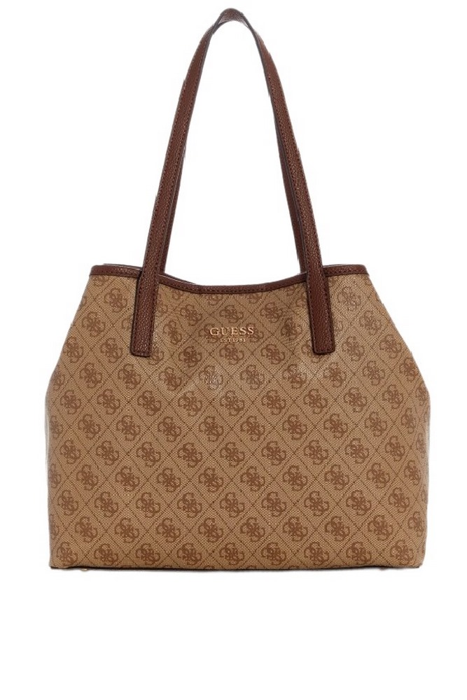 GUESS VIKKY II 2 IN 1 TOTE ΤΣΑΝΤΑ ΓΥΝΑΙΚΕΙΑ LATTE