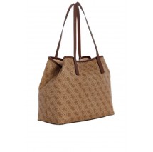 GUESS VIKKY II 2 IN 1 TOTE ΤΣΑΝΤΑ ΓΥΝΑΙΚΕΙΑ LATTE