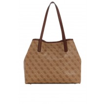 GUESS VIKKY II 2 IN 1 TOTE ΤΣΑΝΤΑ ΓΥΝΑΙΚΕΙΑ LATTE