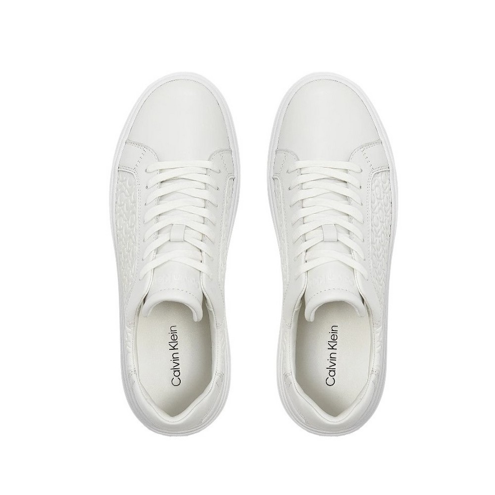 CALVIN KLEIN LOW TOP LACE UP ΠΑΠΟΥΤΣΙ ΑΝΔΡΙΚΟ WHITE