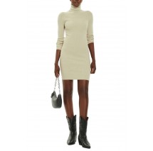 CALVIN KLEIN JEANS WOVEN LABEL TIGHT SWEATER DRESS ΦΟΡΕΜΑ ΓΥΝΑΙΚΕΙΟ PELICAN