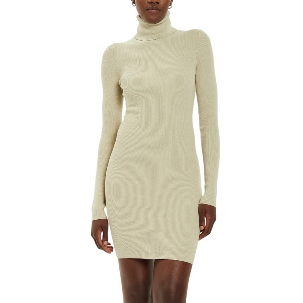 CALVIN KLEIN JEANS WOVEN LABEL TIGHT SWEATER DRESS ΦΟΡΕΜΑ ΓΥΝΑΙΚΕΙΟ PELICAN