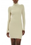 CALVIN KLEIN JEANS WOVEN LABEL TIGHT SWEATER DRESS ΦΟΡΕΜΑ ΓΥΝΑΙΚΕΙΟ PELICAN