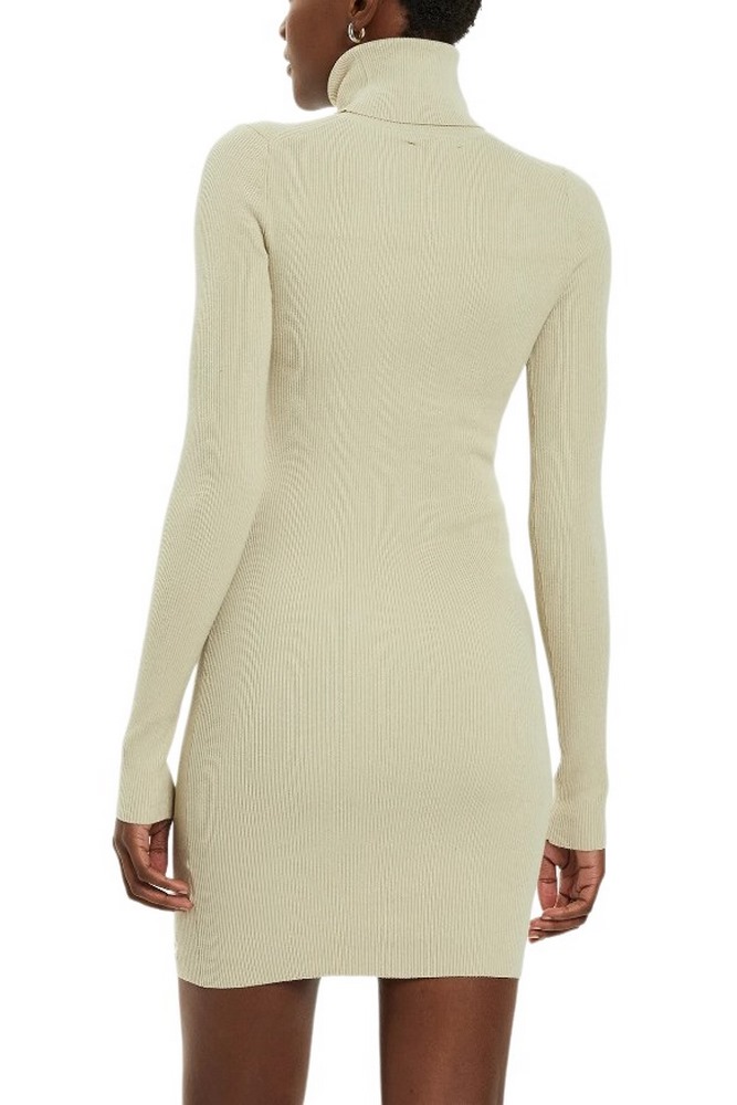 CALVIN KLEIN JEANS WOVEN LABEL TIGHT SWEATER DRESS ΦΟΡΕΜΑ ΓΥΝΑΙΚΕΙΟ PELICAN