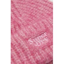 SUPERDRY D3 SDRY RIB KNIT BEANIE HAT ΣΚΟΥΦΟΣ  ΓΥΝΑΙΚΕΙΟΣ PINK