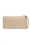 CALVIN KLEIN JEANS RE-LOCK DOUBLE GUSETTE ΤΣΑΝΤΑ ΓΥΝΑΙΚΕΙΑ BEIGE