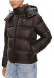 CALVIN KLEIN JEANS DOWN SHORT PUFFER ΜΠΟΥΦΑΝ ΓΥΝΑΙΚΕΙΟ BLACK