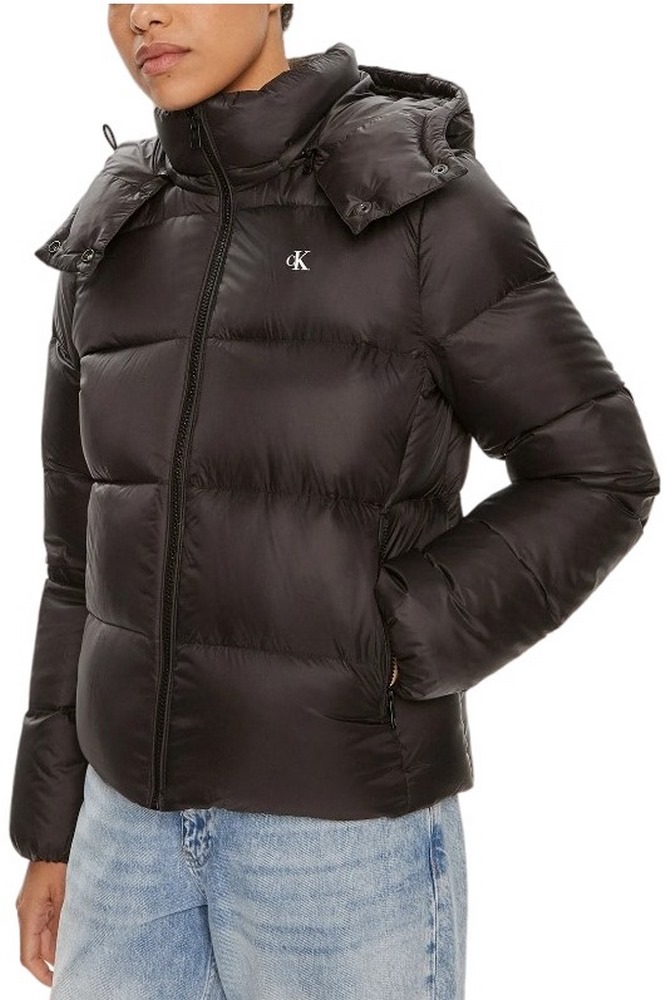 CALVIN KLEIN JEANS DOWN SHORT PUFFER ΜΠΟΥΦΑΝ ΓΥΝΑΙΚΕΙΟ BLACK