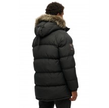 SUPERDRY D3 OVIN EVEREST LONGLINE BAFFLED PARKA ΜΠΟΥΦΑΝ ΑΝΔΡΙΚΟ BLACK