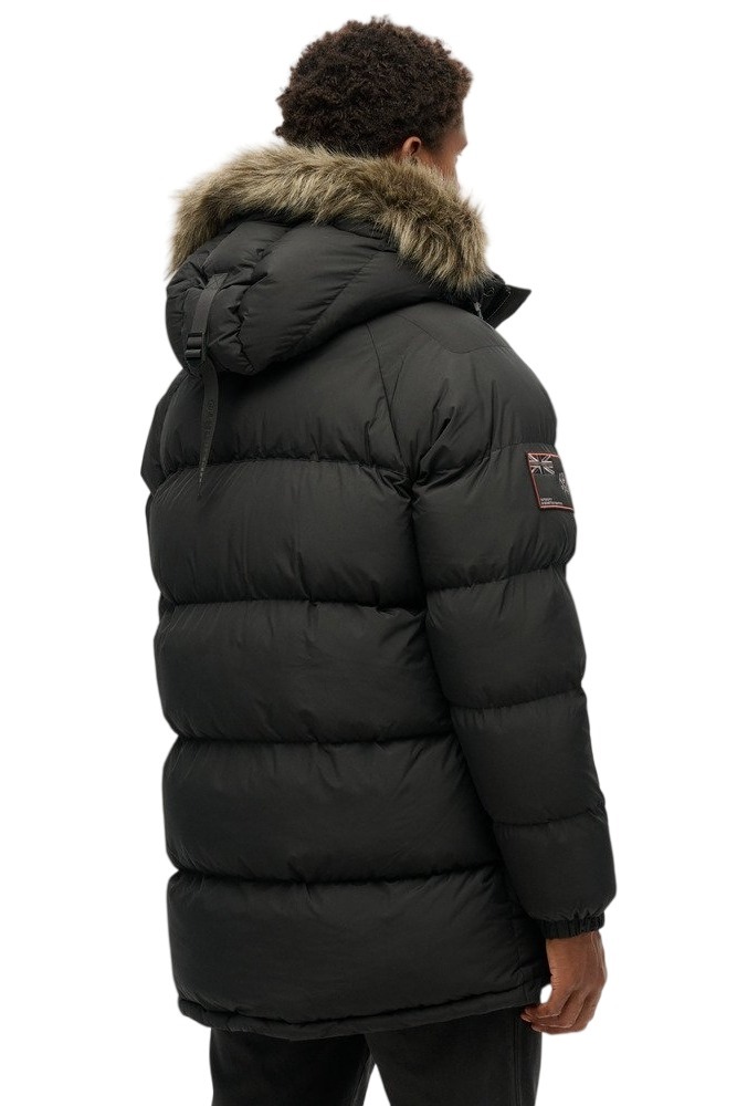 SUPERDRY D3 OVIN EVEREST LONGLINE BAFFLED PARKA ΜΠΟΥΦΑΝ ΑΝΔΡΙΚΟ BLACK