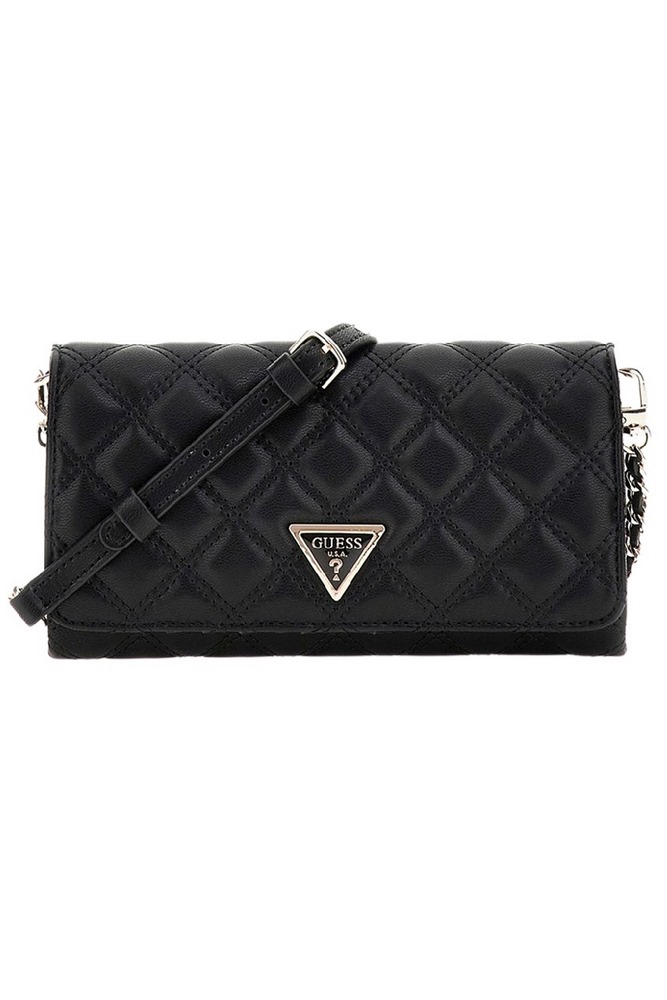 GUESS GIULLY XBODY FLAP ORGANIZER ΤΣΑΝΤΑ ΓΥΝΑΙΚΕΙΑ BLACK