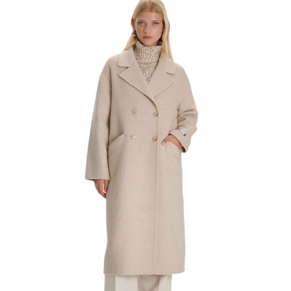 ALE WOOL CROSS COAT 8919694 ΠΑΛΤΟ ΓΥΝΑΙΚΕΙΟ BEIGE