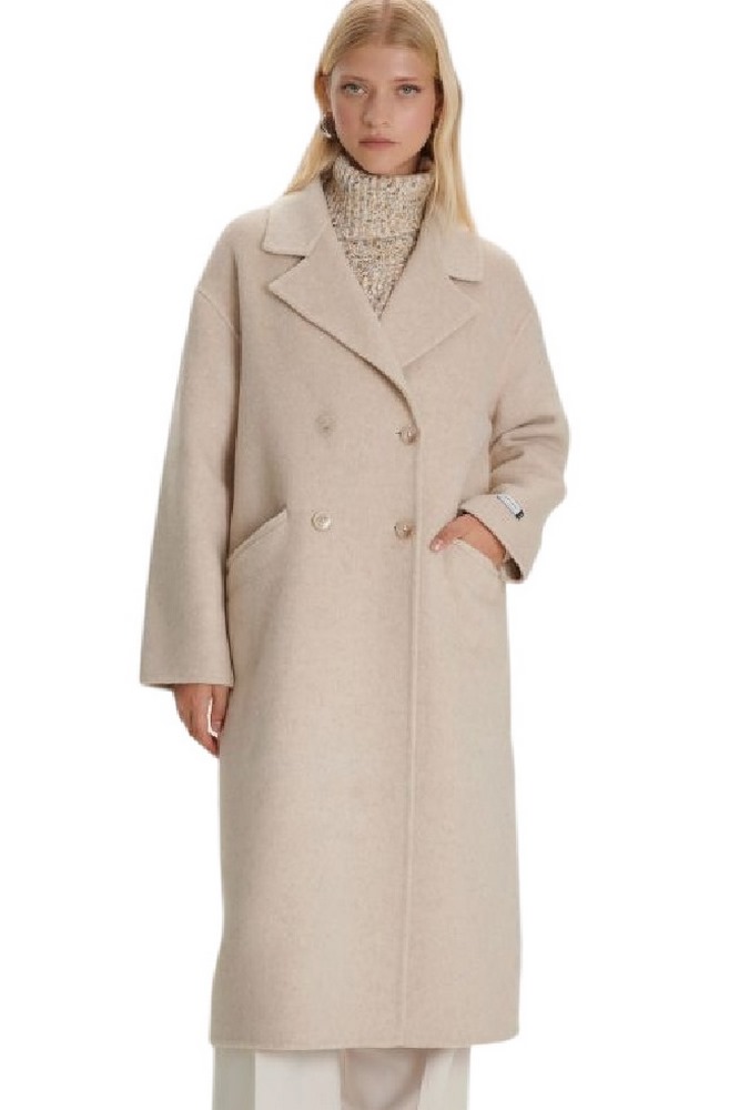 ALE WOOL CROSS COAT 8919694 ΠΑΛΤΟ ΓΥΝΑΙΚΕΙΟ BEIGE