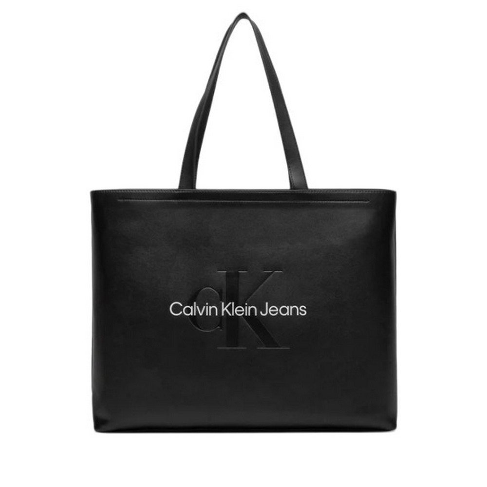 CALVIN KLEIN JEANS SCULPTED SLIM TOTE34 MONO ΤΣΑΝΤΑ ΓΥΝΑΙΚΕΙΑ BLACK