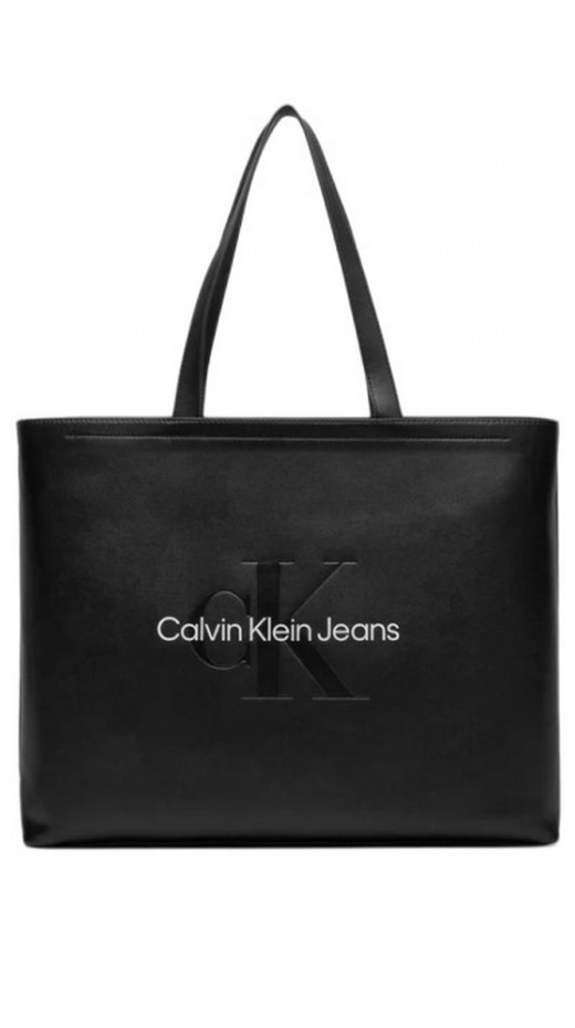 CALVIN KLEIN JEANS SCULPTED SLIM TOTE34 MONO ΤΣΑΝΤΑ ΓΥΝΑΙΚΕΙΑ BLACK