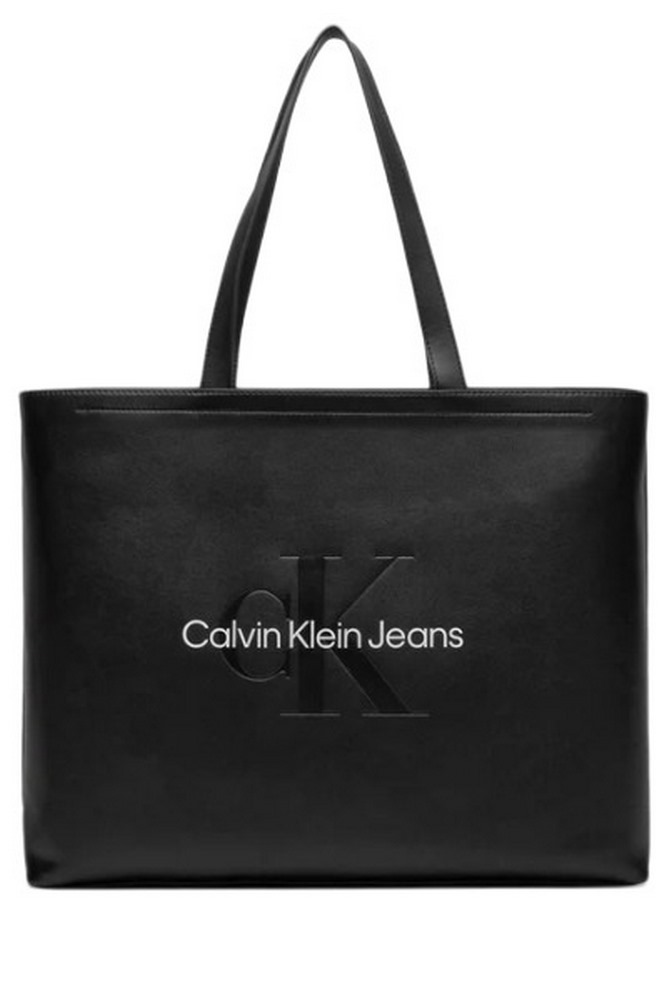 CALVIN KLEIN JEANS SCULPTED SLIM TOTE34 MONO ΤΣΑΝΤΑ ΓΥΝΑΙΚΕΙΑ BLACK