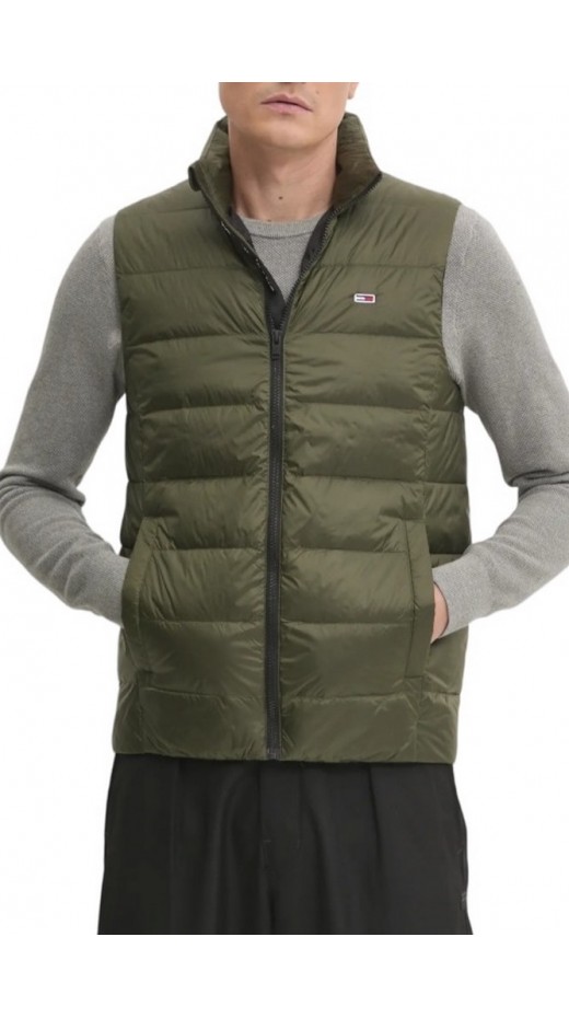 TOMMY JEANS  LT DOWN VEST EXT ΓΙΛΕΚΟ ΜΠΟΥΦΑΝ ΑΝΔΡΙΚΟ GREEN