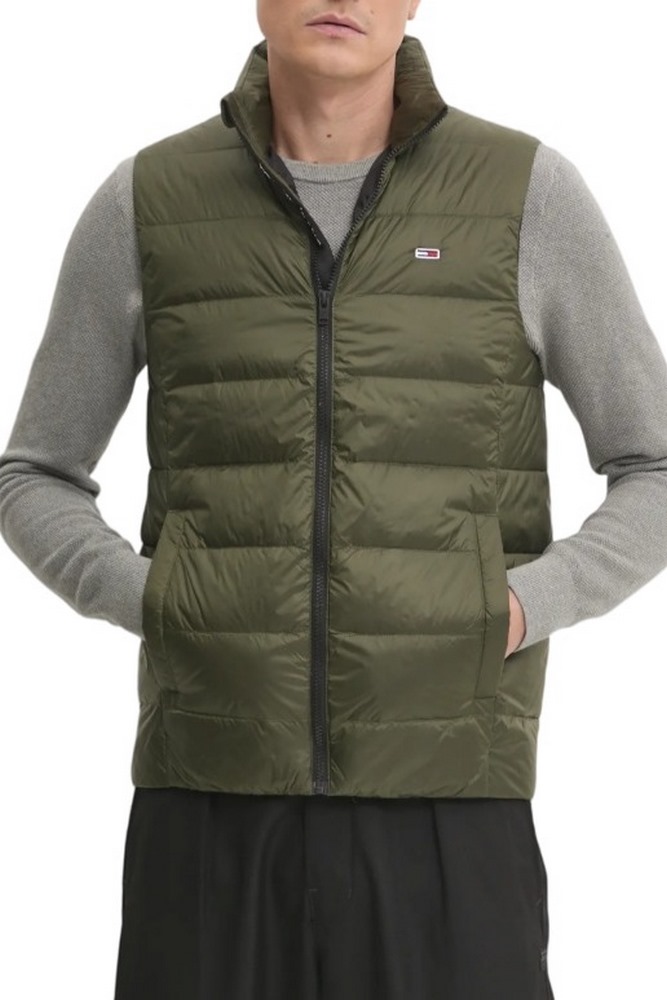 TOMMY JEANS  LT DOWN VEST EXT ΓΙΛΕΚΟ ΜΠΟΥΦΑΝ ΑΝΔΡΙΚΟ GREEN