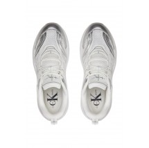 CALVIN KLEIN JEANS RETRO TENNIS LOW LACE ΠΑΠΟΥΤΣΙ ΓΥΝΑΙΚΕΙΟ BRIGHT WHITE