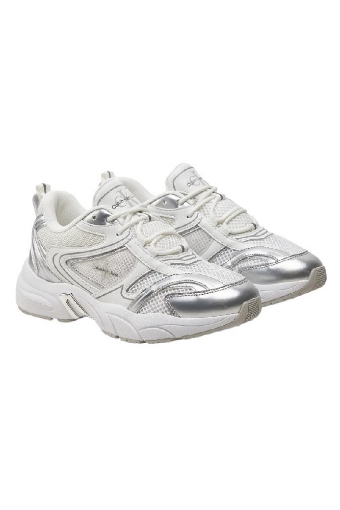 CALVIN KLEIN JEANS RETRO TENNIS LOW LACE ΠΑΠΟΥΤΣΙ ΓΥΝΑΙΚΕΙΟ BRIGHT WHITE