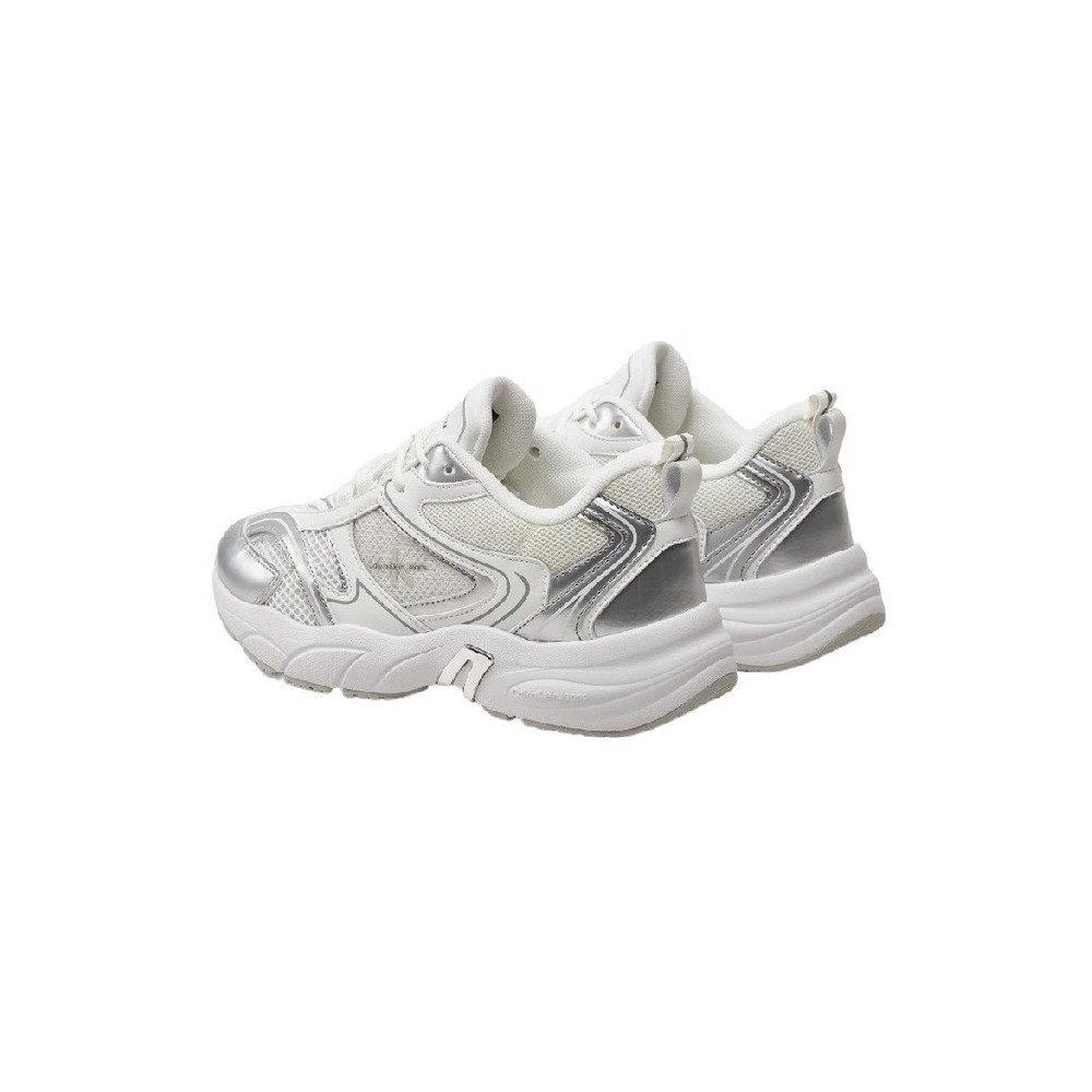 CALVIN KLEIN JEANS RETRO TENNIS LOW LACE ΠΑΠΟΥΤΣΙ ΓΥΝΑΙΚΕΙΟ BRIGHT WHITE