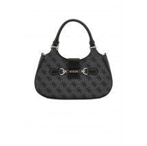 GUESS NOLANA SML GIRLFRIEND SATCHEL ΤΣΑΝΤΑ ΓΥΝΑΙΚΕΙΑ GREY