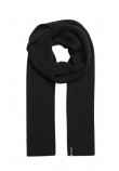 SUPERDRY D3 SDNA ESSENTIAL LOGO KNITTED SCARF ΚΑΣΚΟΛ ΓΥΝΑΙΚΕΙΟ BLACK