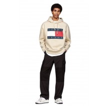 TOMMY HILFIGER RLX MELANGE FLAG HOODIE ΜΠΛΟΥΖΑ ΦΟΥΤΕΡ ΑΝΔΡΙΚΗ ECRU