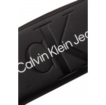 CALVIN KLEIN JEANS SCULPTED MONO WALLET ΠΟΡΤΟΦΟΛΙ ΓΥΝΑΙΚΕΙΟ BLACK/WHITE