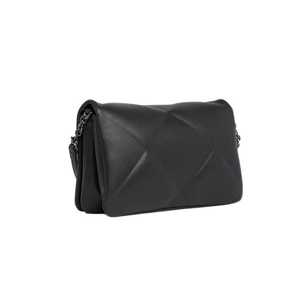 CALVIN KLEIN JEANS RE-LOCK QUILT SHOULDER BAG ΤΣΑΝΤΑ ΓΥΝΑΙΚΕΙΑ BLACK