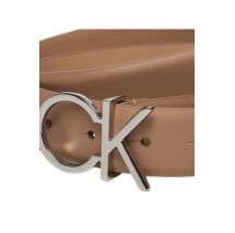 CALVIN KLEIN RE-LOCK CK LOGO BELT 30MM ΖΩΝΗ ΓΥΝΑΙΚΕΙΑ BEIGE